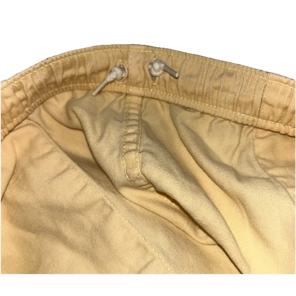 Vintage Polo Ralph Lauren Butter Yellow Shorts Purple Pony Womens Large USA MADE